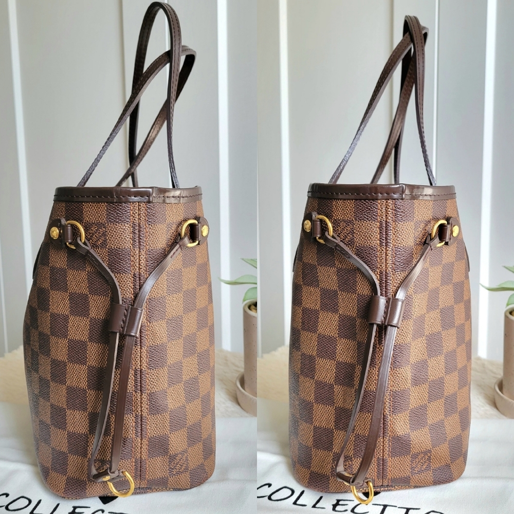 💕CLASSIC Tote Bag LOUIS VUITTON Neverfull PM Damier Ebene - Picture 8 of 16